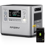 2048Wh Portable Power Station 2400W LiFePO4 Battery Solar Generator with UPS