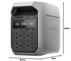 EF ECOFLOW Portable Power Station DELTA 3 Plus, 1024Wh LiFePO4 Battery