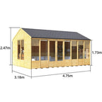 BillyOh Petra Reverse Apex Summer House 16 x 10 ft – view 6