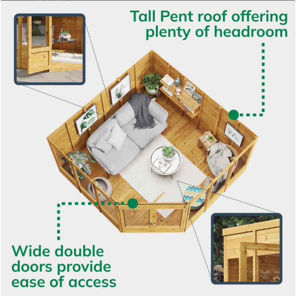 BillyOh Picton Corner Summerhouse 7 x 7 ft – view 3
