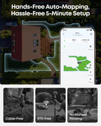 eufy Robot Lawn Mower, C15 without Boundary with Garage, 500 m2 Coverage