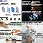12000 BTU Air Conditioner, Wall Split, Wi Fi, 5 In 1, Cooler, Heater, Dehumidifier, Air Purifier, Heat Pump, Remote Control, 3.5 kW, A++, App