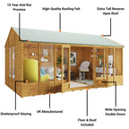 BillyOh Petra Reverse Apex Summer House 16 x 10 ft – view 7