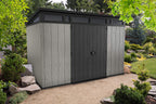 Keter Artisan 11 x 7ft Double Door Pent Outdoor Plastic Garden Shed