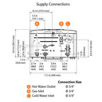 NHW700-199AE - Non-Condensing Tankless Water Heater - Outdoor, 199,000 BTU